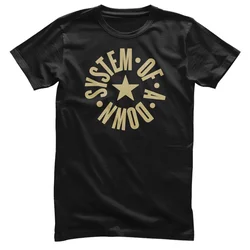System of a Down Circle Star Logo Black L Majica