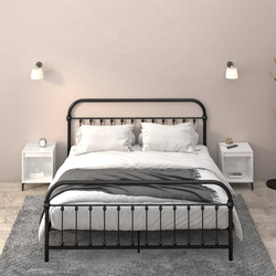 vidaXL Nočne omarice 2 kosa visok sijaj bele 40x35x50 cm