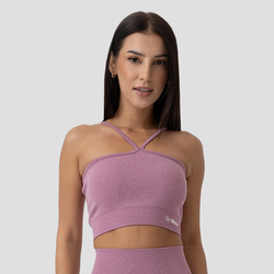GymBeam Športni nedrček Halter FLO Violet