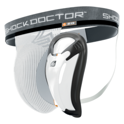 SHOCK DOCTOR Suspenzor sa Bio-flex čašicom, Sivo-crni