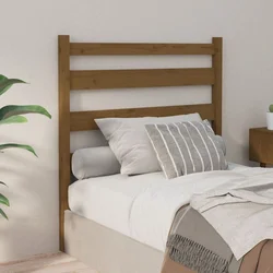 Uzglavlje za krevet boja meda 81 x 4 x 100 cm masivna borovina
