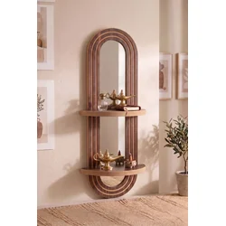 HANAH HOME Zidna polica Artmtkwll6 Wenge