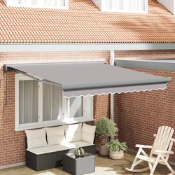 Povlačivi tende Svjetlosiva 300 x 250 x 165 cm Tkanina i Metal