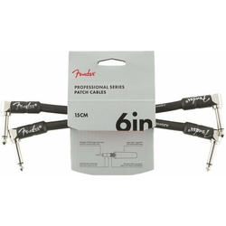 Fender Professional Series Instrument Cable 2-Pack A/A 15 cm Black