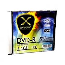 Extreme dvd-r1168 4,7gbx16 slim case 1 kom