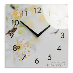 Flexistyle Moderna, tiha stenska ura Cherry Blossom