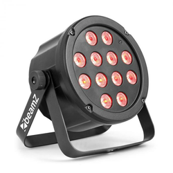 Beamz SlimPar 35, LED reflektor, 12x 3W 3v1 RGB LED, DMX/Standalone, crna boja