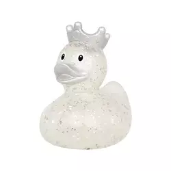 Lilalu Patkica - Glitter With Crown Silver - Rubber Duck