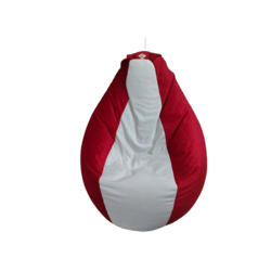 Lazy Pleasure Lazy bag, 240x100cm, Belo-crveni