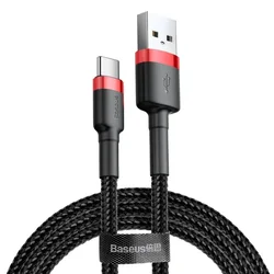 Baseus Cafule USB - A na USB - C kabel QC 3.0, 3A, 1 m – Crvena / Crna KP35198