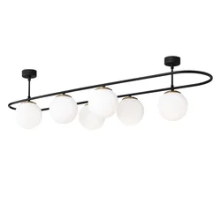 Opviq Luster Abakus 4911, Metalni, Crni