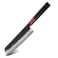 Damaskasti kuhinjski nož AO-37382 - Kiritsuke / Smeđa KP37382