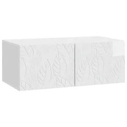 TV ormar za zid 98 x 31 cm Bijela visokog sjaja