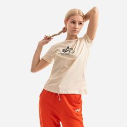 T-Shirt Alpha Industries New Basic Wmn - Donna, Girocollo, 100% Cotone - 4