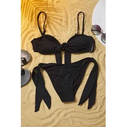 Trendyol Milla Ženski kupaći kostim Tbess25Bt00086, Crni