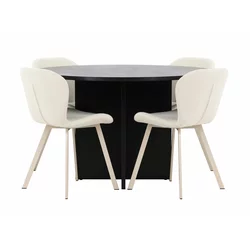 Jedilniški komplet Dallas 4762 (Črna) 74cm