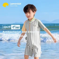 Lemonkid Jednodelni kupaći kostim za dečake, Sivi