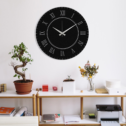 Wallity Zidni sat 48x48cm Crni