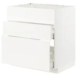 METOD/MAXIMERA Podstav omr za k pl/vgr napa+predal, bela/Veddinge bela, 80x60 cm