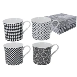 Heritage, komplet 4 skodelic - Shades of Grey (FBCh)