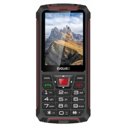 Evolveo - StrongPhone W4, vodootporan Dual SIM telefon crna/crvena