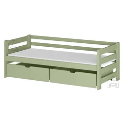 Otroška postelja Ergo - 90x200 cm - olive