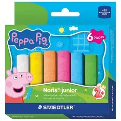 KREDA ČETVRTASTA JUMBO 6BOJA NORIS JUNIOR PEPPA PIG STAEDTLER 2365 C6 L1