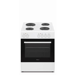 TESLA Električni šporet CS6400SW,4 ringle, 60cm