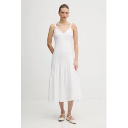Lanena obleka Dkny