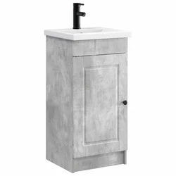 Kupaonski umivaonik s sudoperom Betonska siva 42 x 40 x 84,5 cm
