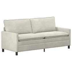 Vidaxl Kavč Krem 196 x 81 x 87,5 cm Žamet