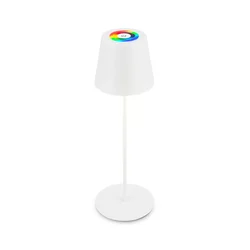 Briloner 7510016 - LED RGBW prigušiva stona lampa CALIDA 2,5W/5V IP44 1200 mAh bela