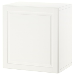 BESTA Spojene police s vratima, bela/Smeviken bela, 60x42x64 cm