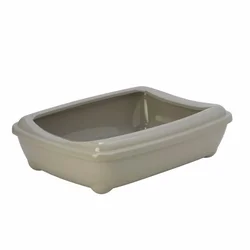 Moderna Toalet za mačke sa ramom Arist-O-Tray + Rim, M, Sivi