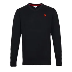 U.S. POLO ASSN. Pulover  rdeča / črna