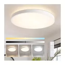 Brilagi - LED prigušiva. svetiljka GLASS POOL DOUBLE LED/80W/230V 60 cm bela + daljinski upravljač