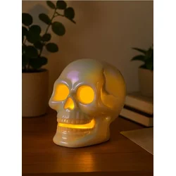 Sinsay - LED stočna lampa u obliku lobanje - belo