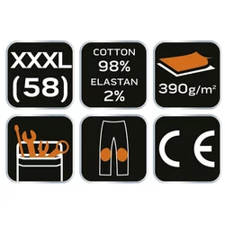 Radne pantalone sa ojačanjem Denim 390g/m2 vel. 3XL teksas Neo