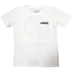 Gorillaz Song Machine Brush Logo (Back Print) White XL Majica