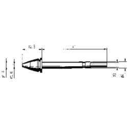Ersa Vrh za odlemljivanje Ersa EN 0818 veličina vrha 0.8 mm sadržaj 1 kom.
