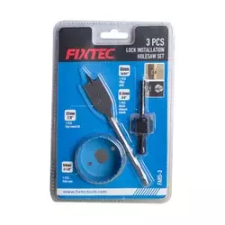 Fixtec Set kruna za ugradnju brave sa osovinom FAHS-3, 2-1/8in