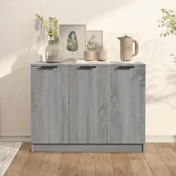 Komoda boja sivog hrasta sonome 90,5x30x70 cm konstruirano drvo