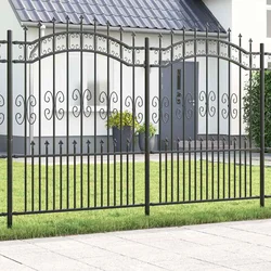Vrtna Ograda KAMPEN 240 x 202,5 cm Mesh Siva