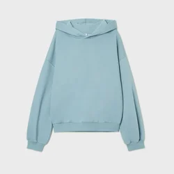 Cropp - Dukserica oversize s kapuljačom - steel blue