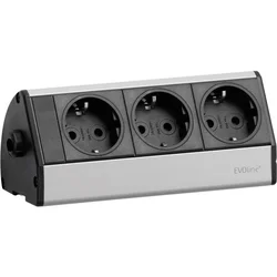 SCHULTE ELEKTROTECHNIK EVOLINER DOCK DESK 3 VTIČNICE