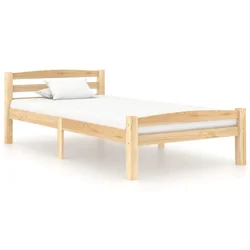 Vidaxl Posteljni okvir iz trdne borovine 100x200 cm