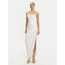 JACQUEMUS Večerna obleka 21E243DR001-1020 Bela Regular Fit