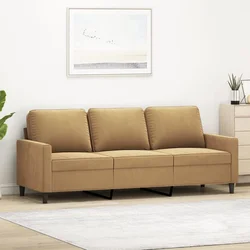 VIDAXL Trosed rjav 180 cm žamet