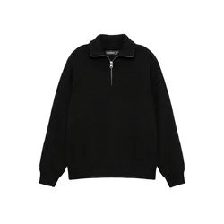 Pull&Bear Pulover črna