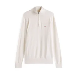 TOMMY HILFIGER Pletena jopa ESSENTIAL pastelno rumena